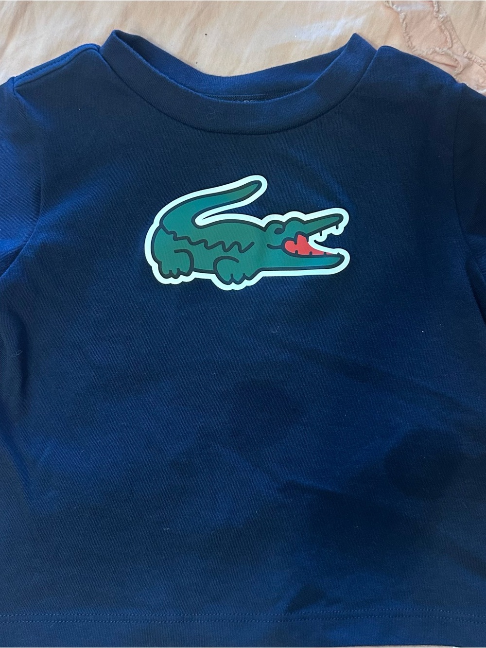 Lacoste Navy shirt fits 18 months